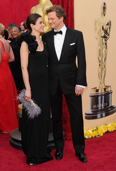 HOLLYWOOD - MARCH 07: Actor Colin Firth (R) and wife Livia Giuggioli arrive at the 82nd Annual Academy Awards held at Kodak Theatre on March 7, 2010 in Hollywood, California. (Photo by Alberto E. Rodriguez/Getty Images)