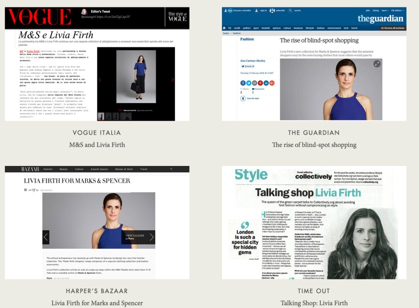 Livia Firth in de media 